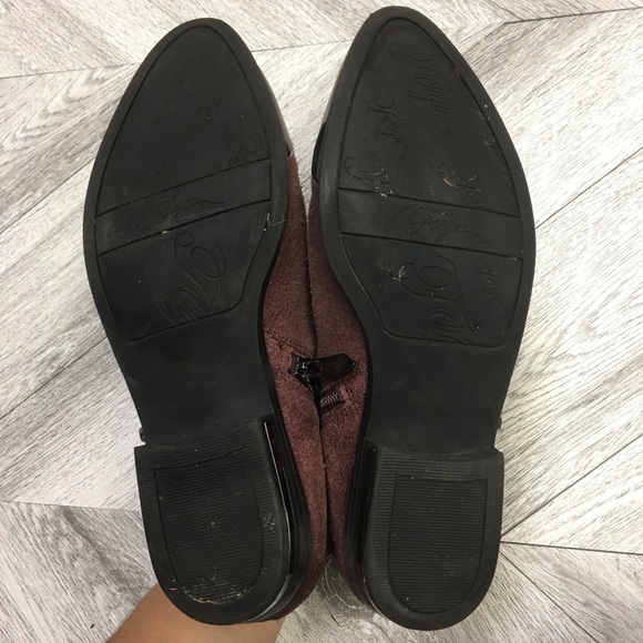 Fergie | Indigo Western Booties Marroon Size 6 - Picture 8 of 8